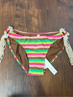 ViX by Paula Hermanny Multi Colored Stripe Swim Bottoms